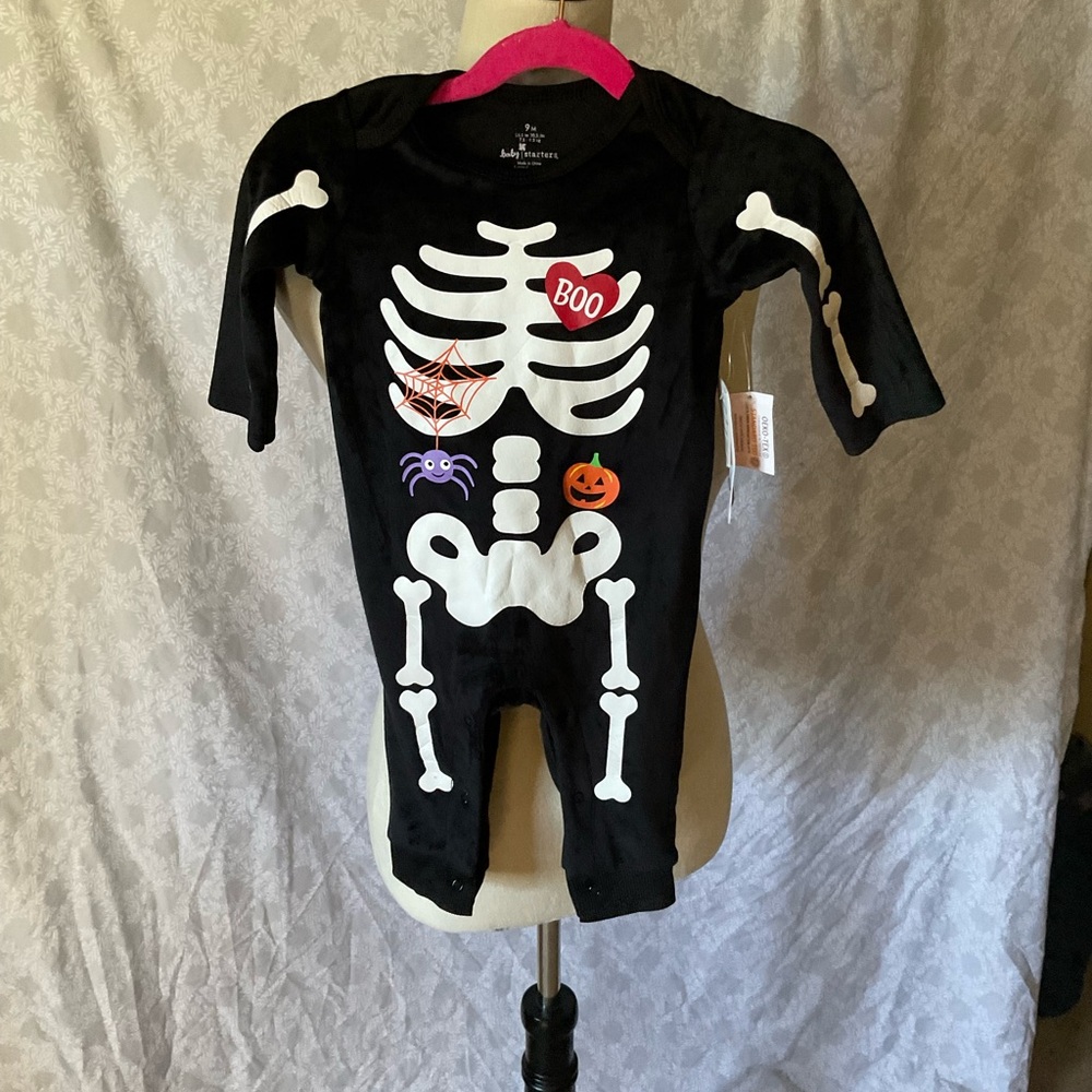 Black Skeleton Kids Costume